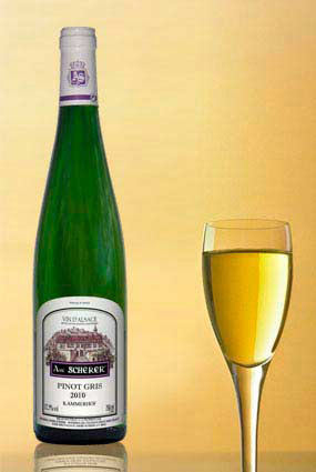 Vente de vin Pinot Gris 2010 Kammerhof - Achat de bouteille de vin blanc d'Alsace aoc