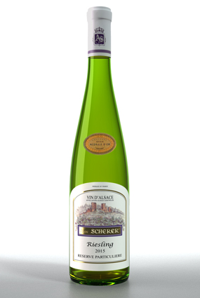 Vente de vin Riesling 2015 Médaille D'or Lyon - Achat de bouteille de vin d'Alsace aoc