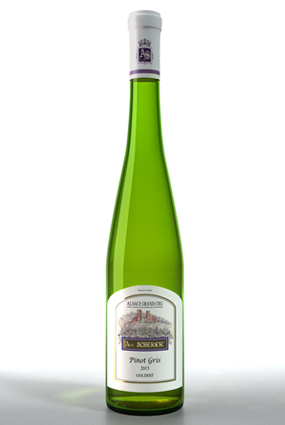 Vente de vin Pinot Gris 2015 Grand Cru Goldert - Achat de bouteille de vin blanc d'Alsace aoc