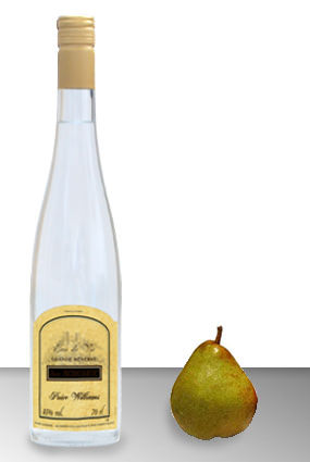 Vente d'eau de vie : Poire Williams 45� Grande R�serve - Achat de bouteille d'eau de Vie Andr� Scherer - Alsace