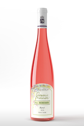 Vente de vin Pinot Noir Rosé 2022 Harmonie Printanière - Achat de bouteille de vin rosé d'Alsace aoc