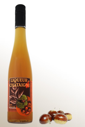 Vente de liqueur : Chataigne 18° - Achat de bouteille de liqueur André Scherer - Alsace
