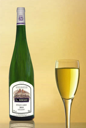 Vente de vin Pinot Gris 2010 Grand Cru Goldert - Achat de bouteille de vin blanc d'Alsace aoc
