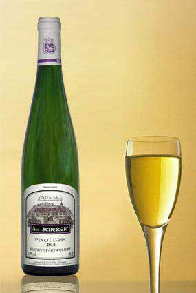 Vente de vin Pinot Gris 2010 R�serve Particuli�re - Achat de bouteille de vin blanc d'Alsace aoc