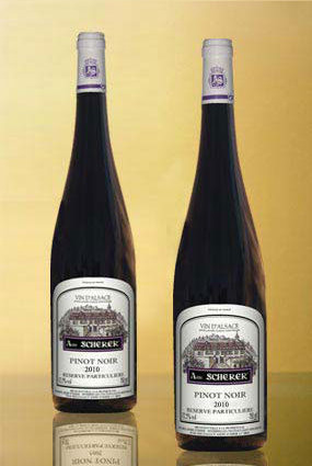Vente de vin Pinot Noir 2010 R�serve Particuli�re - Achat de bouteille de vin rouge d'Alsace aoc