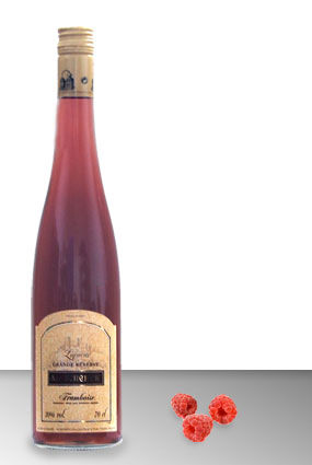 Acheter votre liqueur de framboise en direct du domaine Andr� Scherer en Alsace - Achat de bouteille de liqueur de framboise