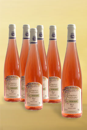 Vente de vin Pinot Noir 2007 Ros� Harmonie Printani�re (les 6 Bouteilles) - Achat de bouteille de vin ros� d'Alsace aoc