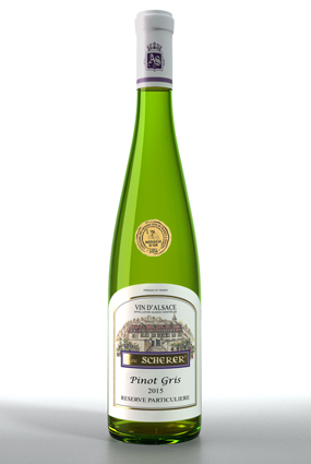 Vente de vin Pinot Gris 2015 Médaille Paris - Achat de bouteille de vin d'Alsace aoc