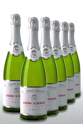 Vente de crémant d'Alsace Brut Tête de Cuvée par carton de 6 bouteilles en promotion - Achat de bouteille de crémant d'Alsace aoc Promo !
