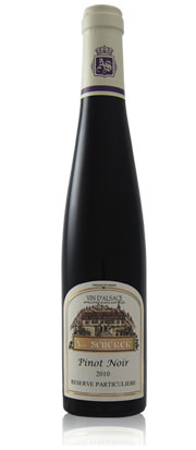 Vente de vin Pinot noir 2010 R�serve Particuli�re en bouteille de 37,5 cl - Vente de bouteille de 37,5 cl de vin rouge d'Alsace aoc