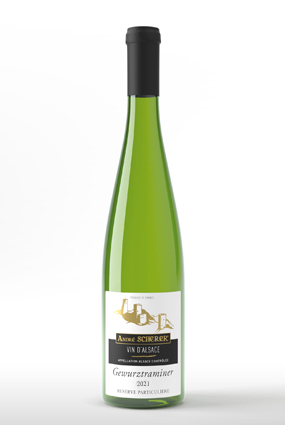 Achat de vin Gewurztraminer 2021 Réserve Particuliére - Achat de bouteille de vin blanc d'Alsace aoc