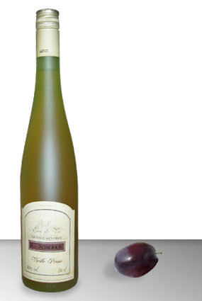 Vente d'eau de vie Vieille Prune 40� Grande R�serve - Achat de bouteille d'alcool de prune Andr� Scherer - Alsace