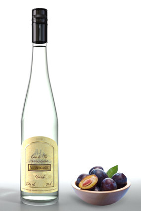 Vente d'eau de vie : Quetsch 45° Grande Réserve - Achat de bouteille d'eau de vie