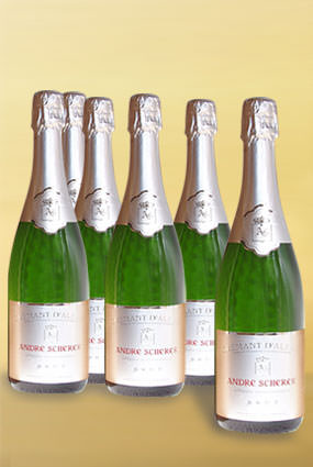 Vente de cr�mant d'Alsace Brut T�te de Cuv�e par carton de 6 bouteilles en promotion - Achat de bouteille de cr�mant d'Alsace aoc Promo !