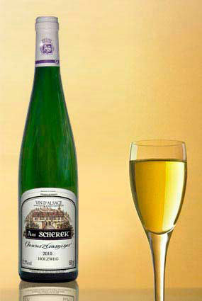 Vente de vin Gewurztraminer 2010Holzweg - Achat de bouteille de vin blanc d'Alsace aoc                        