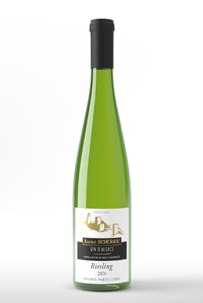 Vente de vin Riesling 2020  Réserve Particuliére - Achat de bouteille de vin blanc d'Alsace aoc
