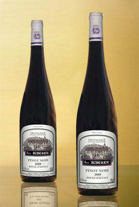 Vente de vin Pinot Noir 2010 Rouge D�alsace - Achat de bouteille de vin rouge d'Alsace aoc