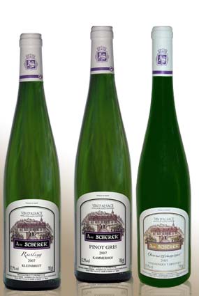 Promotion ! Vin d'Alsace pour No�l & R�veillon - 3 bouteilles : 1 Riesling, 1 Pinot Gris et 1 Gewurztraminer d'Alsace en promotion