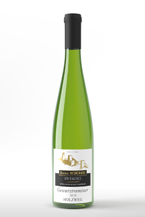 Vente de vin Gewurztraminer 2022Holzweg - Achat de bouteille de vin blanc d'Alsace aoc                        