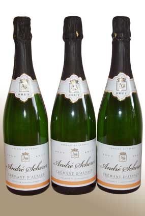 Cr�mant d'Alsace pas cher - Coffret de 3 bouteilles de Cr�mant d'Alsace Brut 'Prestige' 
